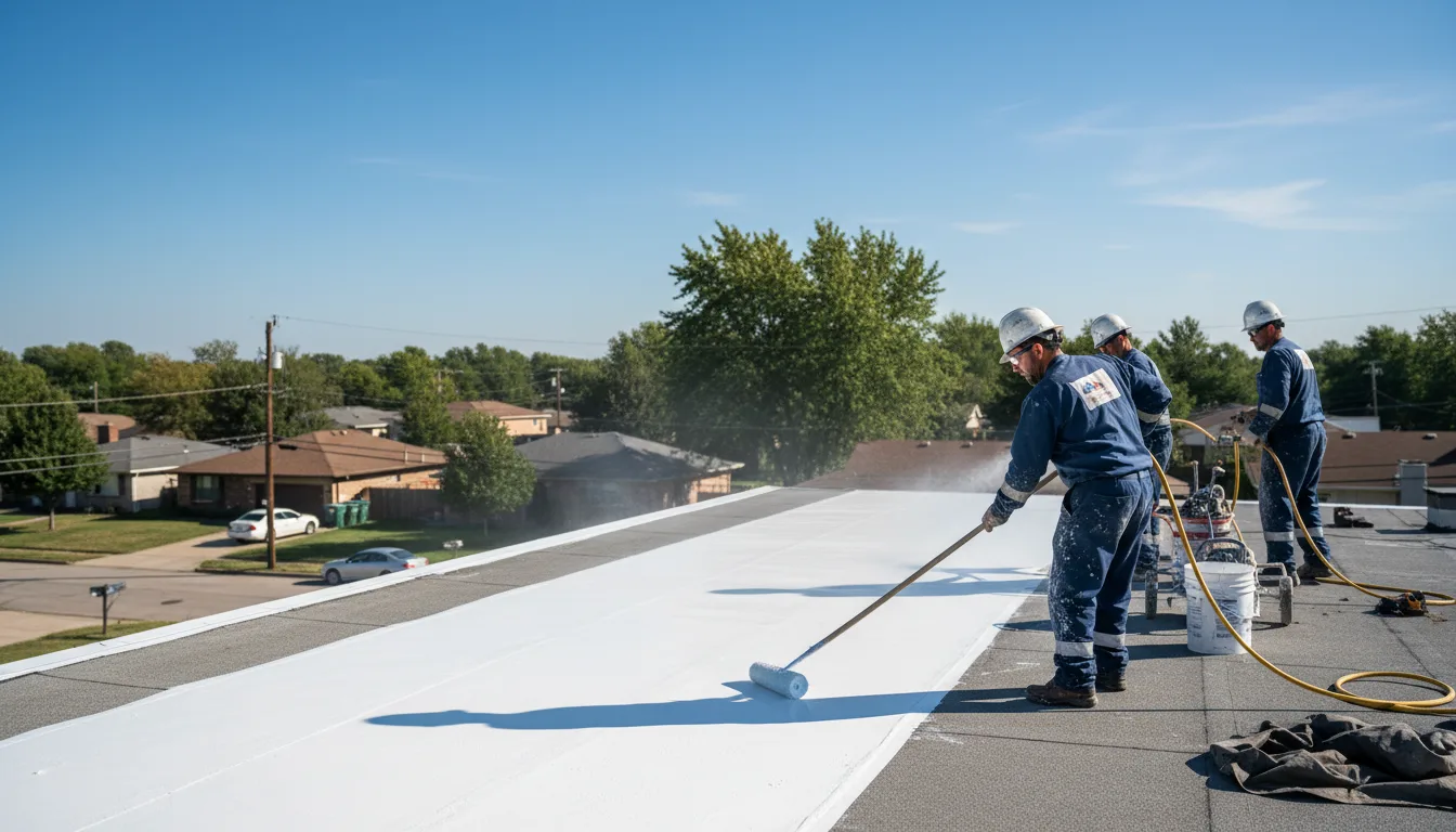 Commercial roof coating in Wilmette, IL near me